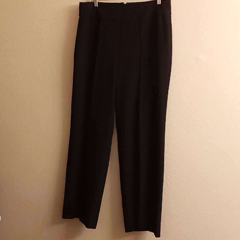 NEW TAHARI Black Wide Leg Pants Size 12 Black Color B7